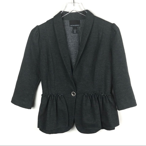 Cynthia Rowley Jackets & Blazers - Cynthia Rowley Gray Blazer Size Small